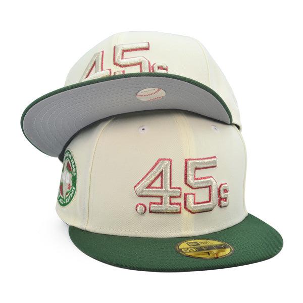 New Era Houston Astros Colt 45's 40th Anni Chrome Green Gray 59Fifty 5950 Fitted