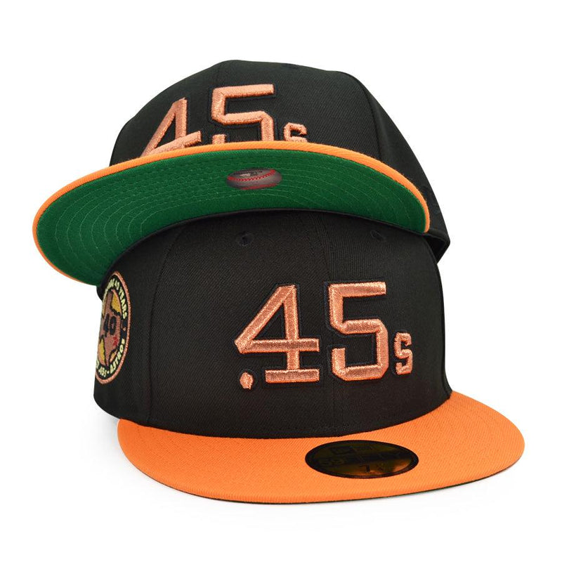 New Era Houston Colt 45 40th ANNI Black Orange Green 59Fifty 5950 Patch Fitted