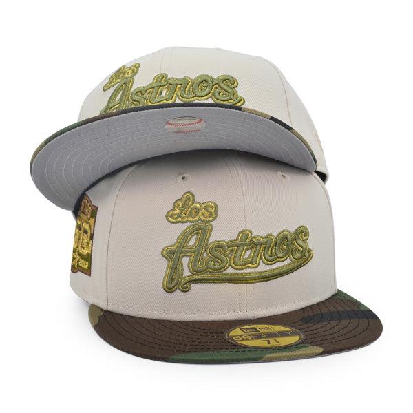 New Era Houston Astros 50th Anni Stone Wood Camo Gray 59Fifty 5950 Fitted Hat
