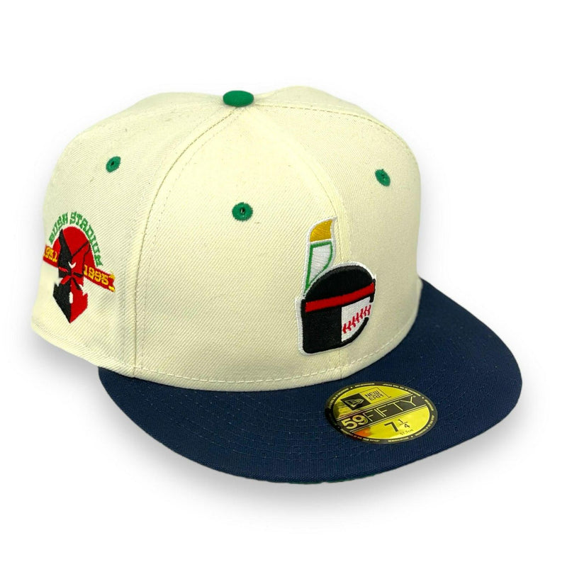 New Era Indianapolis Indians White Navy Blue Green Yellow 59Fifty 5950 Fitted