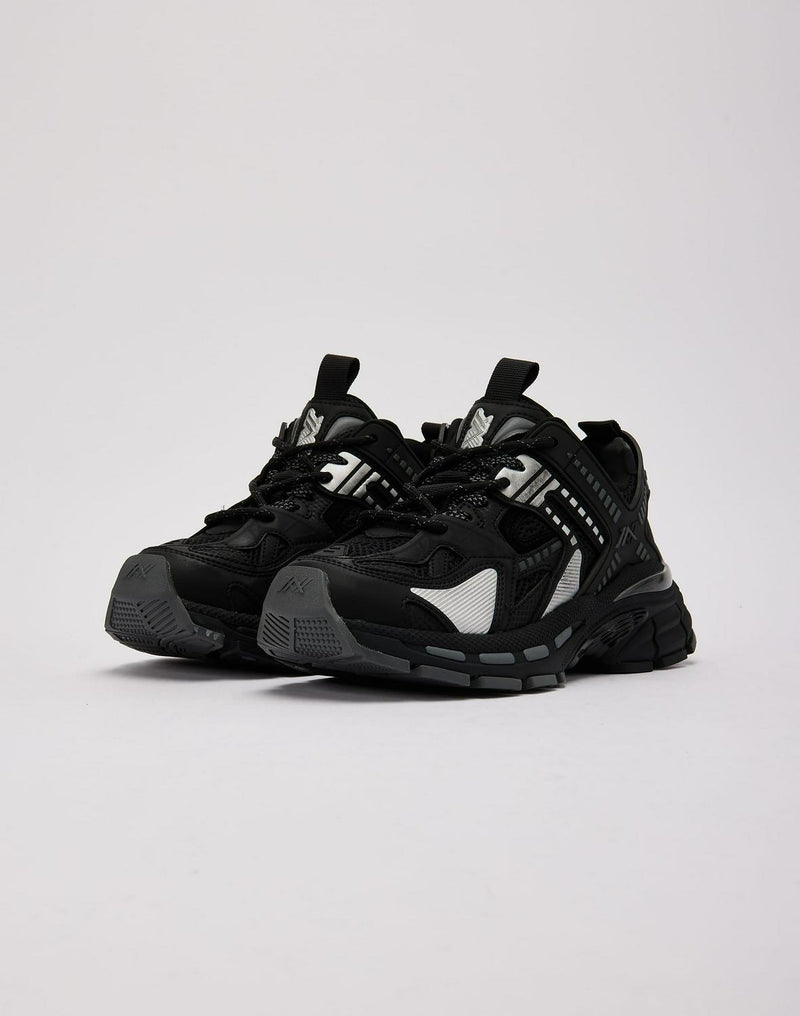 Kids Javi Emerge GS Black Silver Shoe Sneaker Trainer