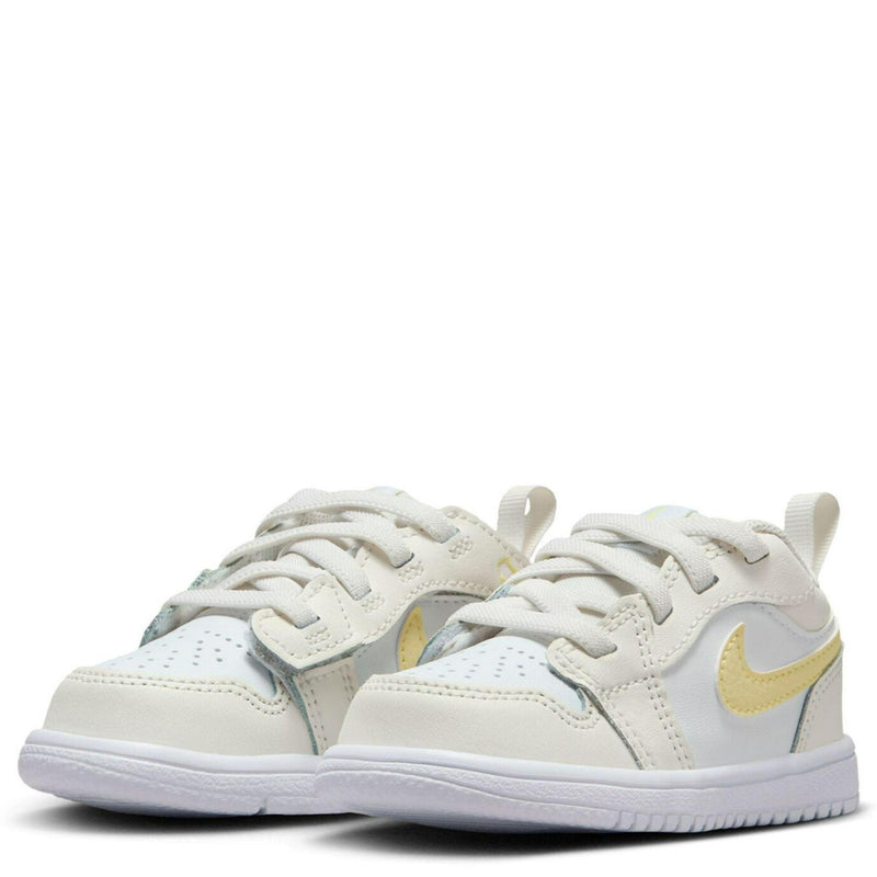 Kids Nike Jordan 1 Low Alt TD Sail White Laser Fuchsia Orange FN7398-181 Sneaker