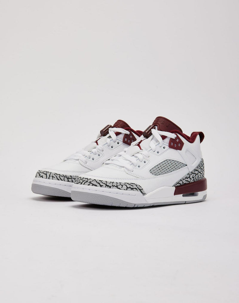 Kids Air Jordan Spizike Low GS White Gray Red Black Shoe Sneaker Trainer