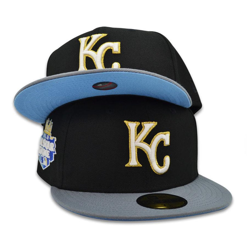 New Era Kansas City Royals '12 Gray Blue Yellow White 59Fifty 5950 Patch Fitted