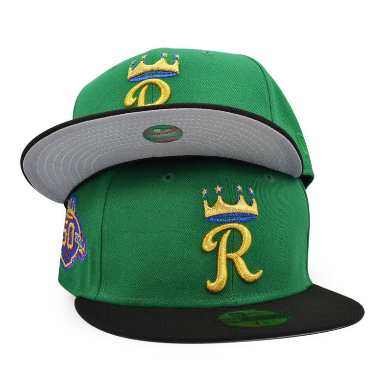 New Era Kansas City Royals Black Blue Yellow Gray Red 59Fifty 5950 Patch Fitted