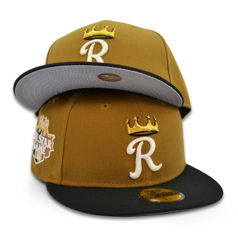 New Era Kansas City Royals '12 ASG Gold Royal Black Gray 59Fifty 5950 Fitted Hat