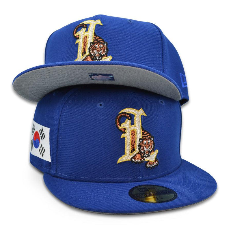New Era Lakeland Flying Tigers SEOUL FOOD 2.0 RoyalBlue Gray 59Fifty 5950 Fitted