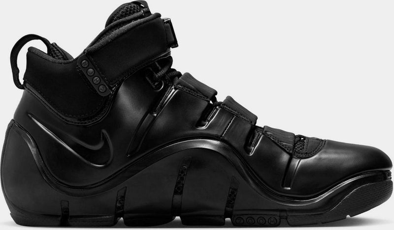 Lebron IV Zoom Anthracite Mens Basketball Shoes (Black)