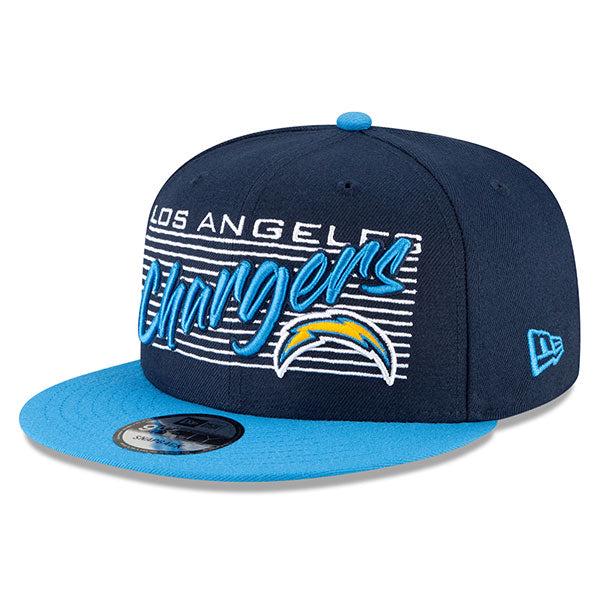 New Era LA Chargers NFL Light Dark Blue White 9Fifty 950 Patch Snapback Cap Hat