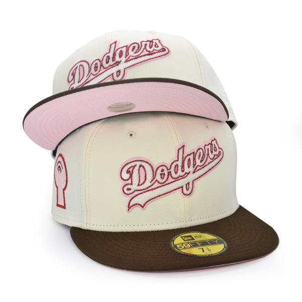 New Era LA Dodgers '81 CITY BICENTENNIAL Chrome Brown Pink 59Fifty 5950 Fitted