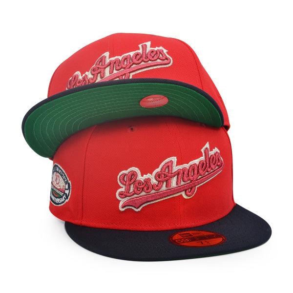 New Era LA Dodgers 50th ANNI Red Navy Blue Green 59Fifty 5950 Patch Fitted Hat