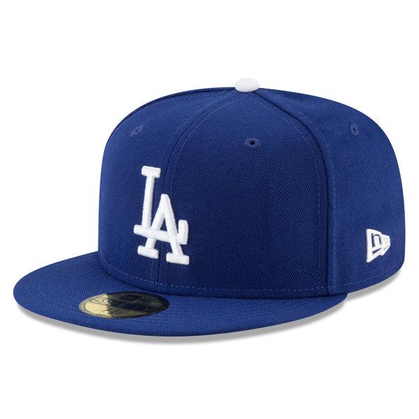 New Era LA Dodgers Authentic Royal Blue White 59Fifty 5950 Patch Fitted Cap Hat
