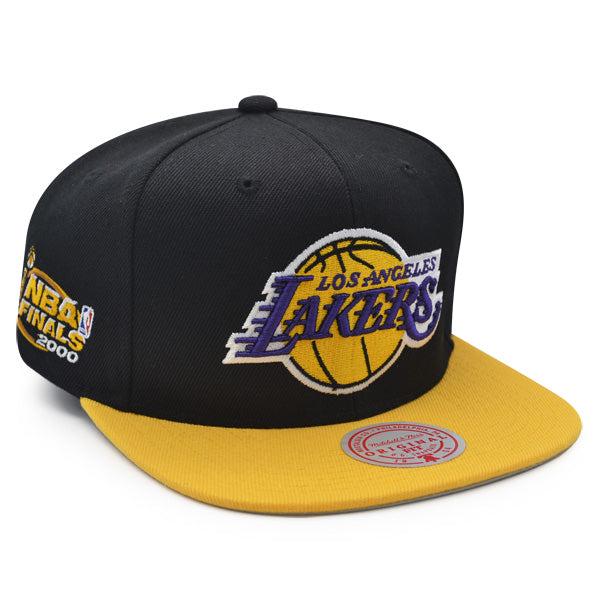 Mitchell And Ness LA Lakers 2000 NBA Finals Black Purple Yellow Patch Snapback