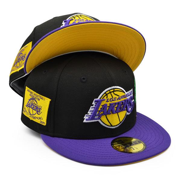 New Era LA Lakers '20 Finals Black Purple Yellow White 59Fifty 5950 Patch Fitted