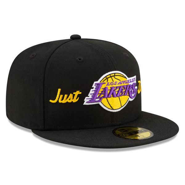 New Era LA Lakers JUST DON Yellow Purple Gray White 59Fifty 5950 Patch Fitted