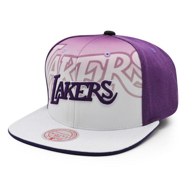 Mitchell And Ness LA Lakers '12 NBA DRAFT DAY Purple White Black Patch Snapback