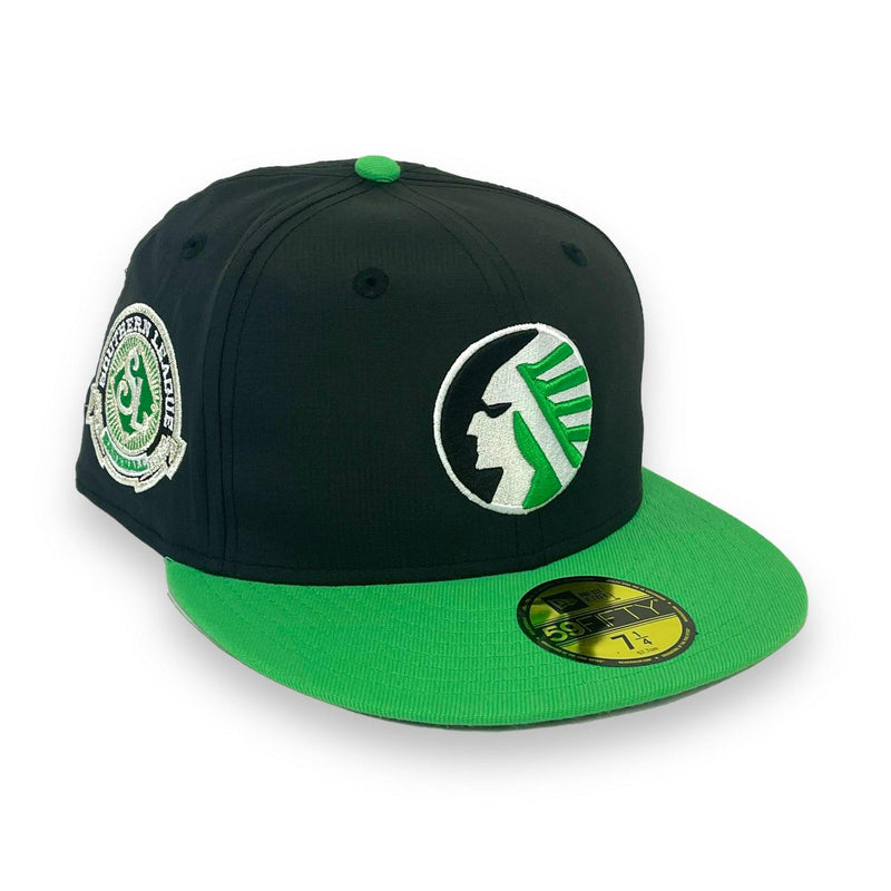 New Era MEMPHIS CHICKS Black White Green Gray 59Fifty 5950 Patch Fitted Cap Hat