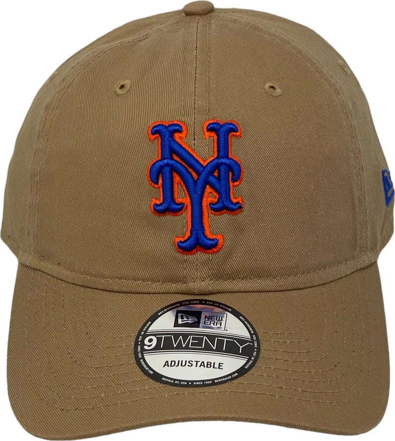 New Era NY METS KHAKI Royal Blue Orange 9Twenty 920 Adjustable Cap Hat