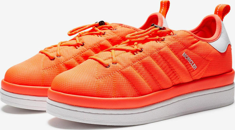 Adidas MONCLER ORIGINALS CAMPUS SOL RED Orange White M3019-420 Sneaker Shoe