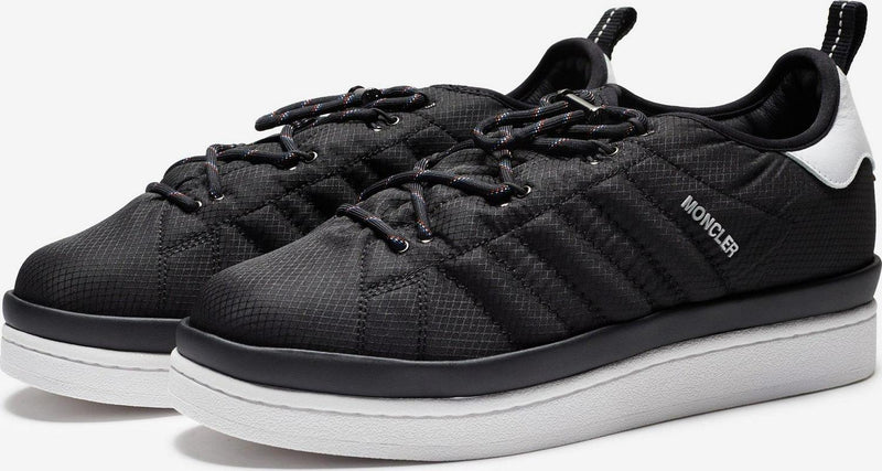 Adidas MONCLER ORIGINALS CAMPUS Black White Red Blue M3019-999 Sneaker Shoe