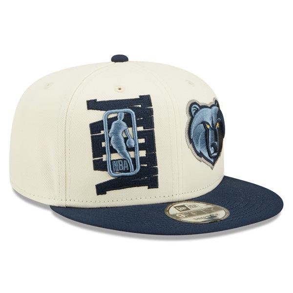 New Era Memphis Grizzlies '22 Cream Navy White Gray 9Fifty 950 Patch Snapback
