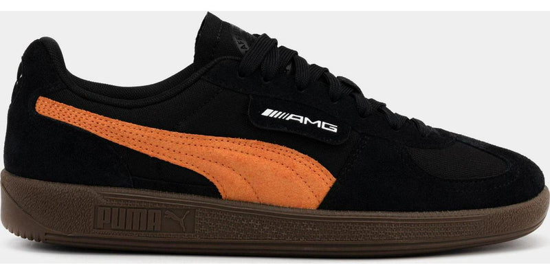 PUMA Mercedes AMG Motorsport Palermo OG Black Orange Brown 397652-01 Shoe