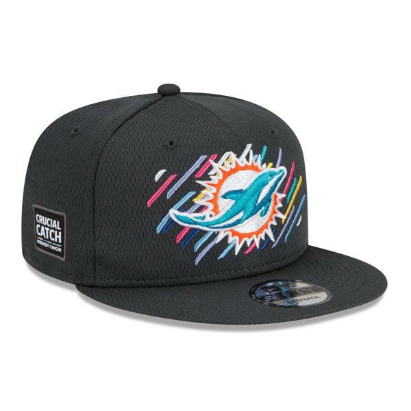 New Era Miami Dolphins '21 Charcoal Blue White Yellow 9Fifty 950 Patch Snapback