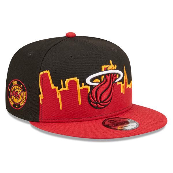 New Era Miami Heat NBA '22 Red Black Yellow White 9Fifty 950 Patch Snapback Cap