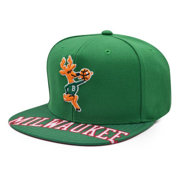 Mitchell And Ness Milwaukee Bucks SWINGMAN POP Green White Red Patch Snapback