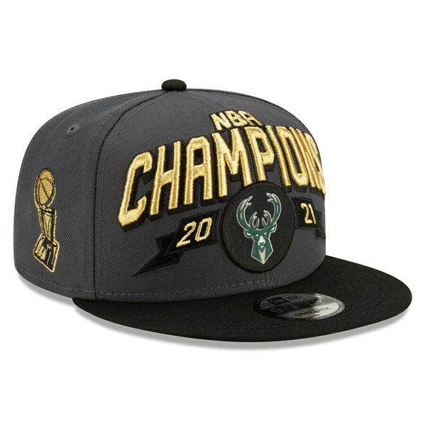 New Era Milwaukee Bucks '21 Black Yellow White Blue 9Fifty 950 Patch Snapback