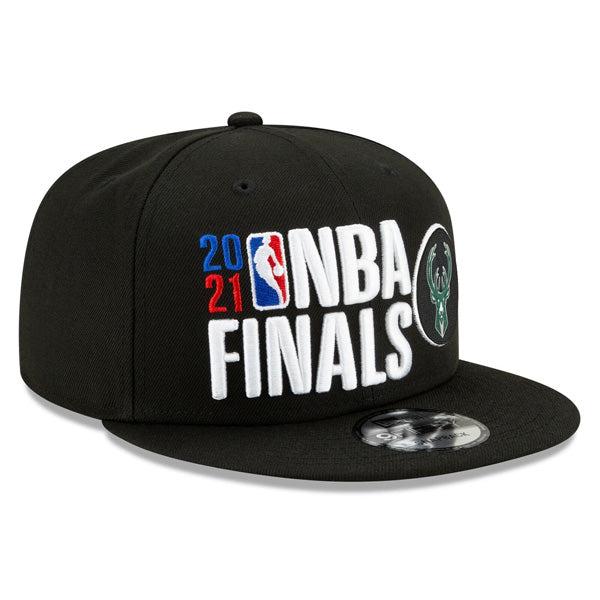 New Era Milwaukee Bucks '21 Black White Red Blue 9Fifty 950 Patch Snapback Cap