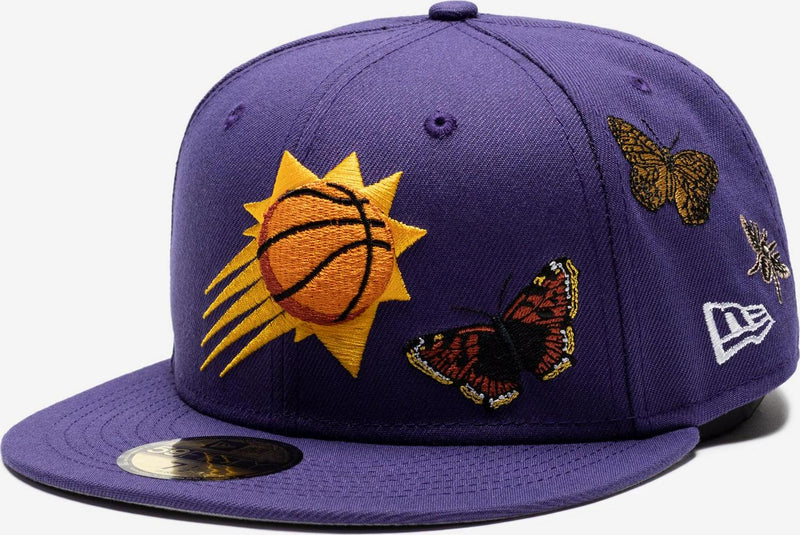 New Era Phoenix Suns Felt Yellow Orange Brown White 59Fifty 5950 Patch Fitted