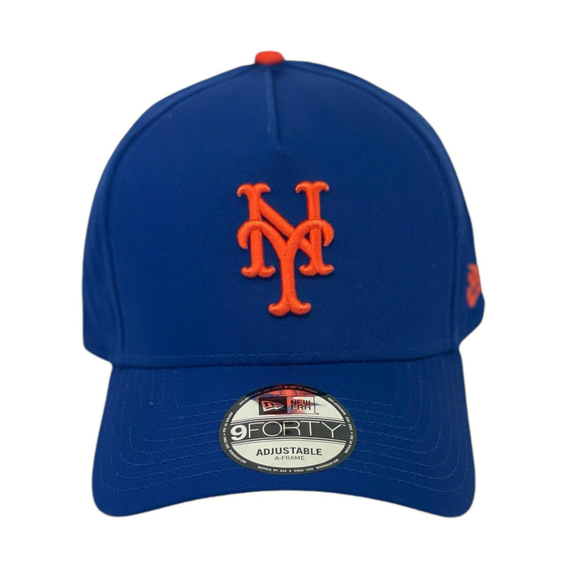 New Era NY METS Royal Blue Orange Gray 9Forty 940 Patch Snapback Cap Hat