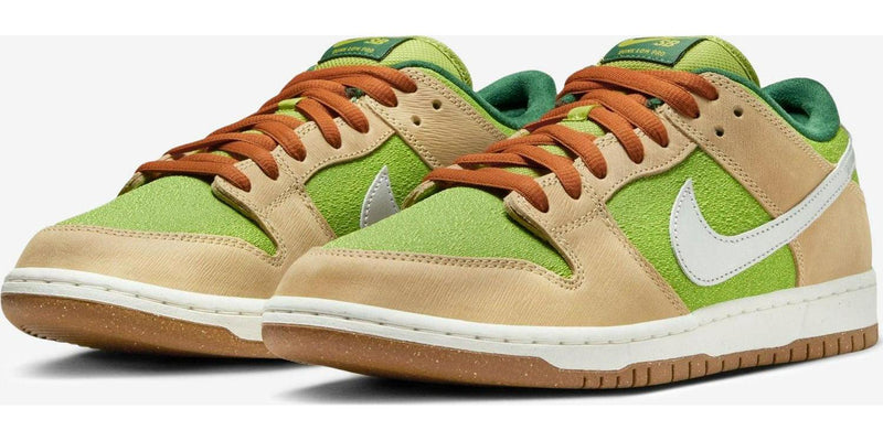 NIKE SB DUNK LOW PRO Sesame Brown Green White Beige FQ7585-200 Shoe Sneaker