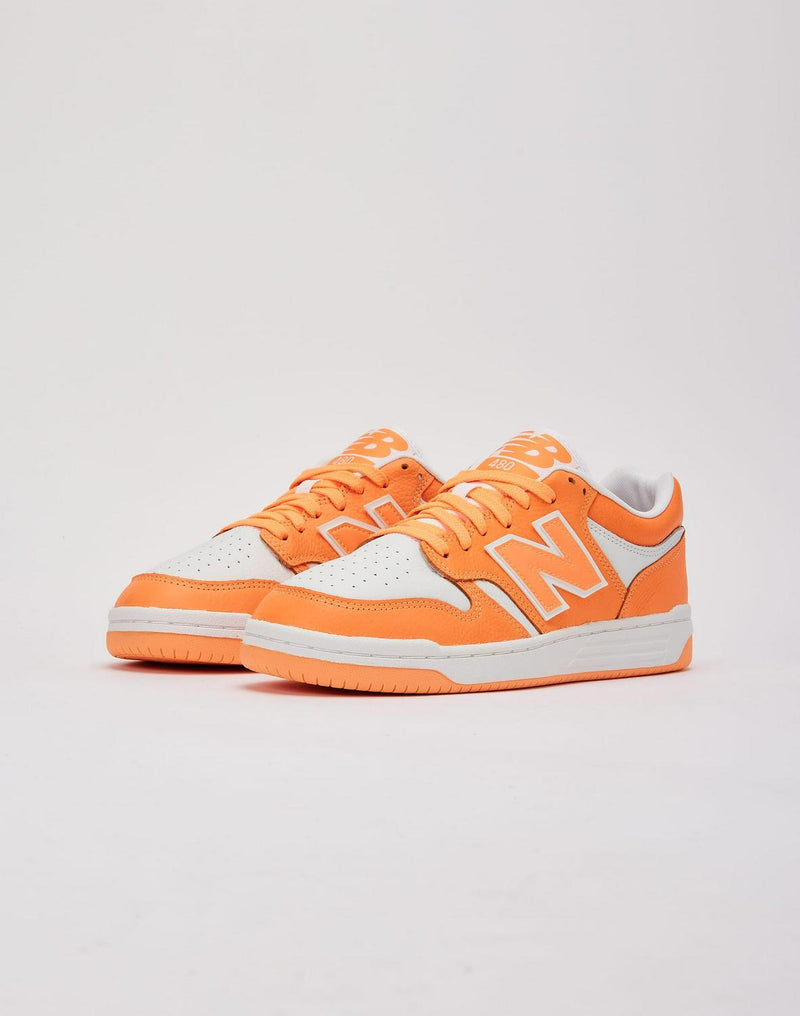 New Balance 480 N Logo Orange White Shoe Sneaker Trainer