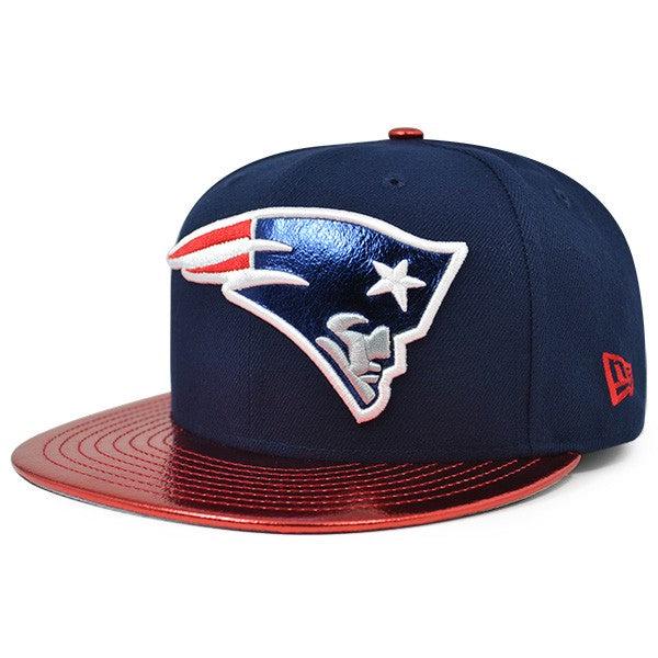 New Era England Patriots Blue White Red Gray Black 9Fifty 950 Patch Snapback
