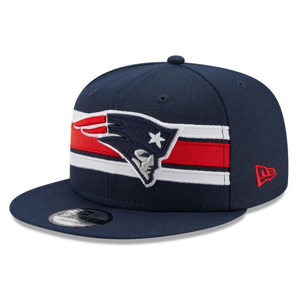 New Era England Patriots NFL Navy Blue Red White 9Fifty 950 Patch Snapback Hat