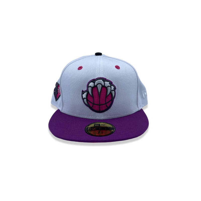 New Era Memphis Grizzlies 75th Anni White Purple Pink 59Fifty 5950 Patch Fitted
