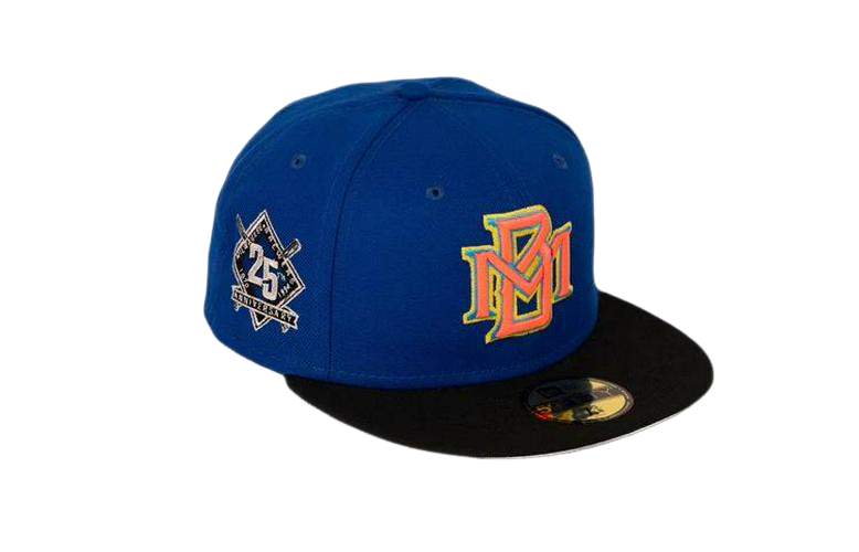 New Era Milwaukee Brewers 25th Orange Black Yellow 59Fifty 5950 Patch Fitted