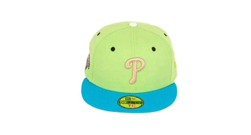 New Era Philadelphia Phillies '08 WS Lime Blue Orange 59Fifty 5950 Patch Fitted