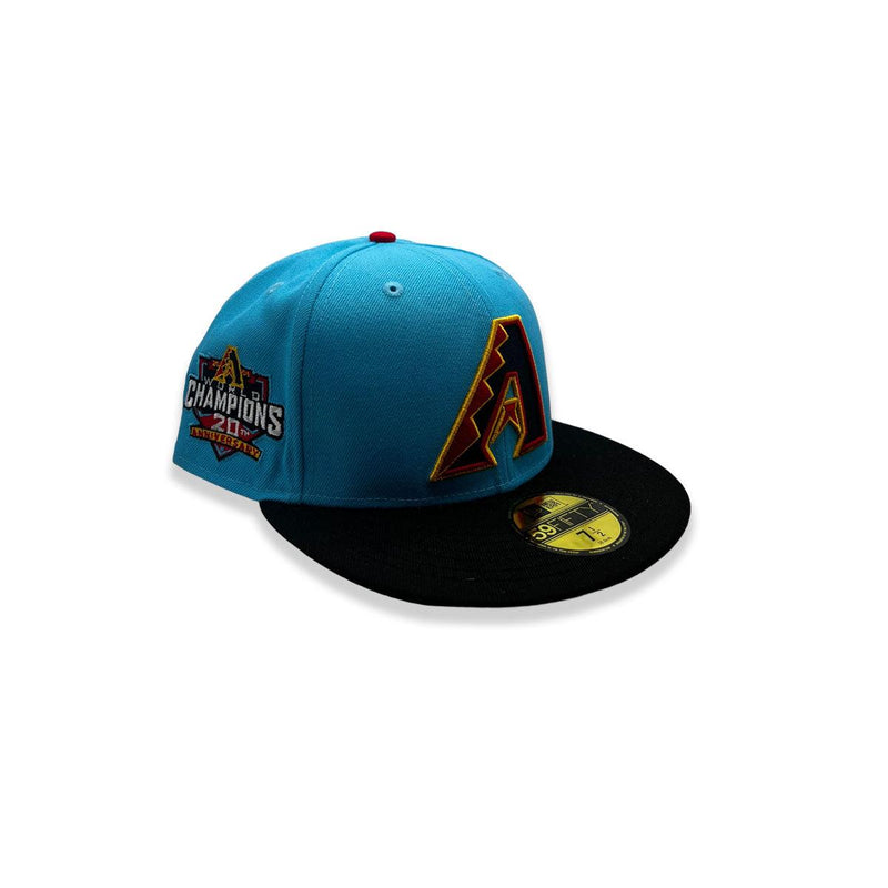 New Era Arizona Diamondbacks 20th Anni Blue Black 59Fifty 5950 Patch Fitted Hat