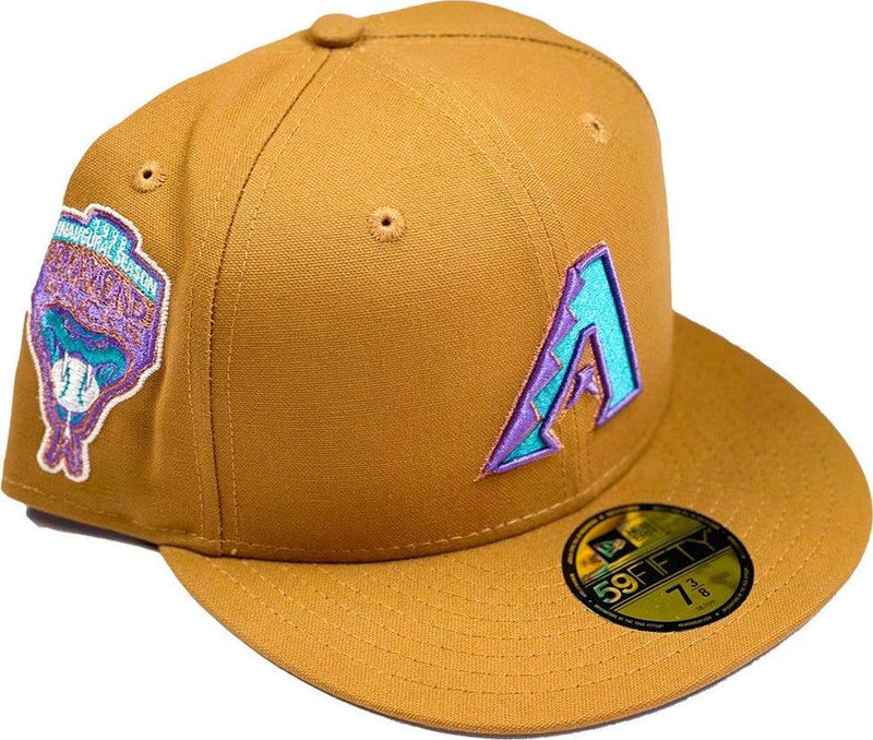 New Era Arizona Diamondbacks '98 Wheat Purple Grey 59Fifty 5950 Patch Fitted