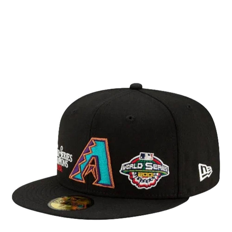New Era Arizona Diamondbacks '01 WS Black Teal Gray 59Fifty 5950 Patch Fitted