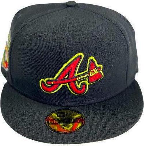 New Era Atlanta Braves '17 Hawks Grey Red Neon Yellow 59Fifty 5950 Patch Fitted