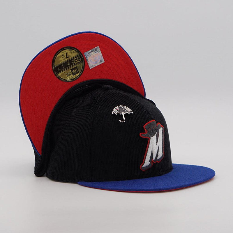 New Era MiLB High Desert Mavericks Red Corduroy Pin 5950 59FIFTY Patch Fitted