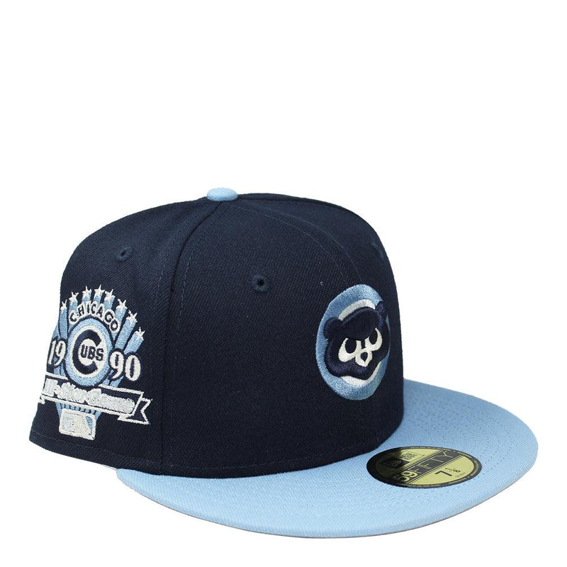 New Era Chicago Cubs '90 ASG Midnight Baby Blue Gray 59Fifty 5950 Patch Fitted