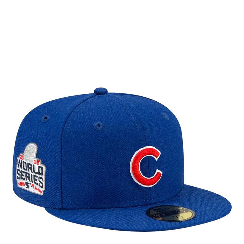 New Era Chicago Cubs '15 WS Royal Blue Paisley Green 59Fifty 5950 Patch Fitted