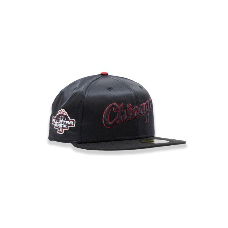New Era Chicago White Sox '03 ASG Black Satin Red 59Fifty 5950 Patch Fitted Hat