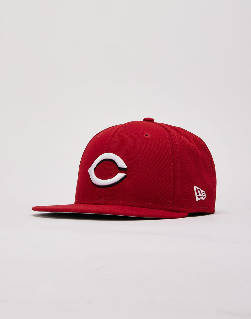 New Era Cincinnati Reds White Red 9Fifty 950 Patch Snapback Cap Hat