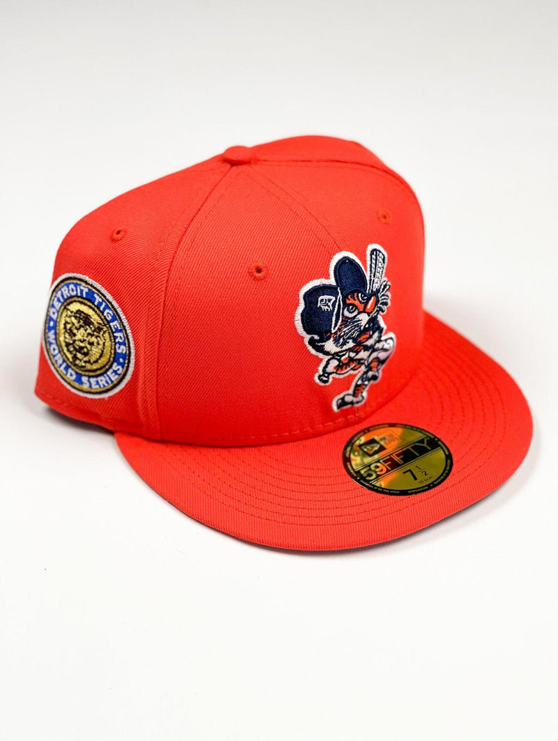 New Era Detroit Tigers '68 WS Grey Black Blue Yellow 59Fifty 5950 Patch Fitted